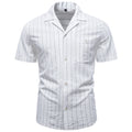 Vertical Stripe Short Shirt