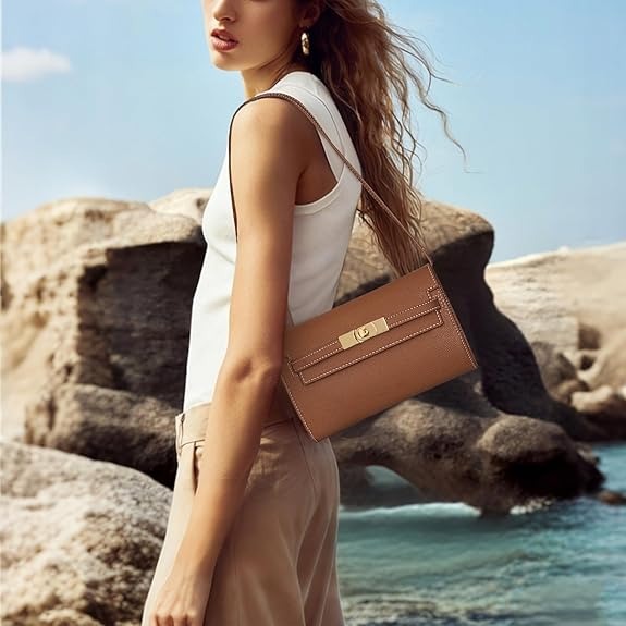 Mini Vegan Leather Crossbody Bag with Adjustable Strap